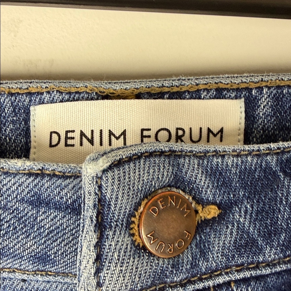 Denim Forum High Rise Skinny Blue Jeans Size 27 - Picture 2 of 8